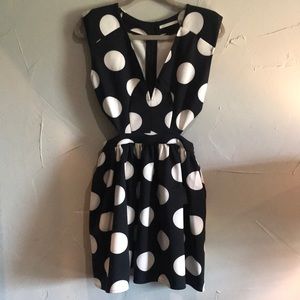 Boutique dress polka dot small